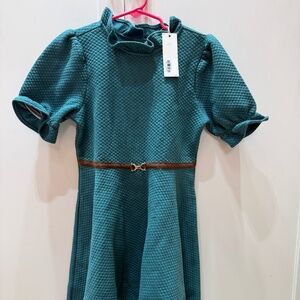 Janie and Jack Girls Puff Sleeve Dress